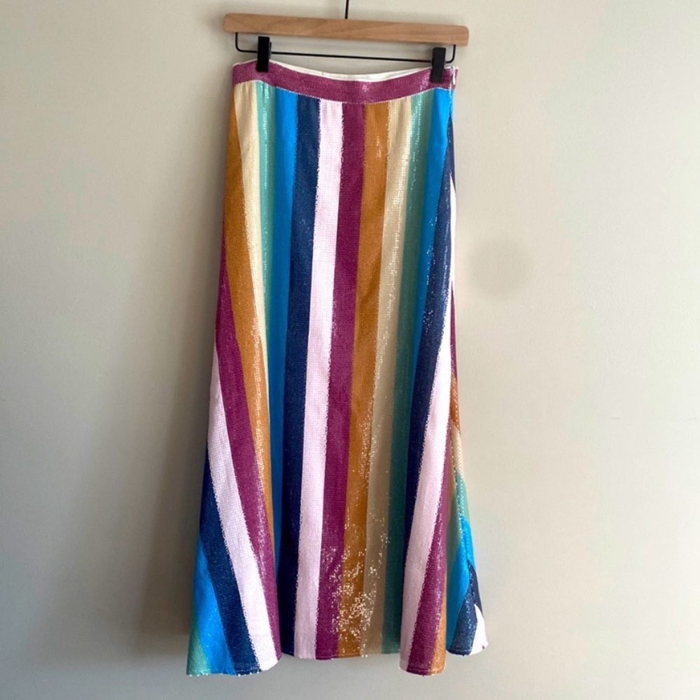 Olivia Rubin • Penelope rainbow sequin skirt.